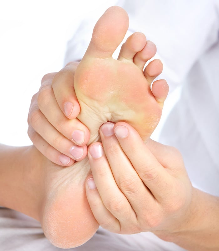 réflexologie, massage de pied